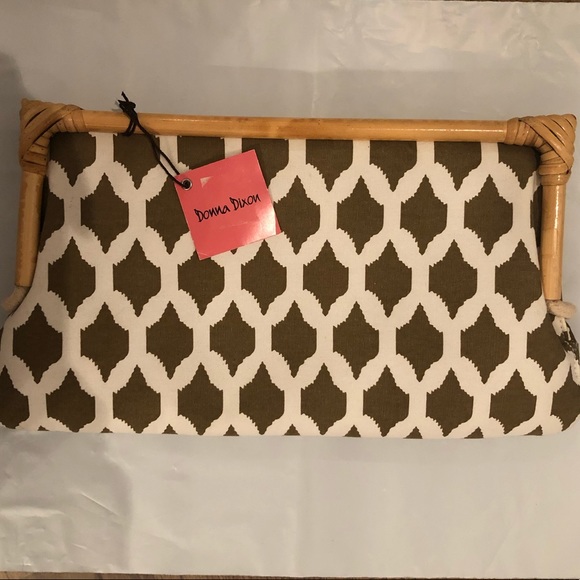 NWT Donna Dixon Brown Tropical Clutch - Picture 2 of 6